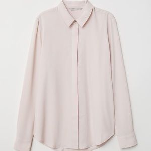 H&M Blush Pink Button Down Dress Shirt - Size 10